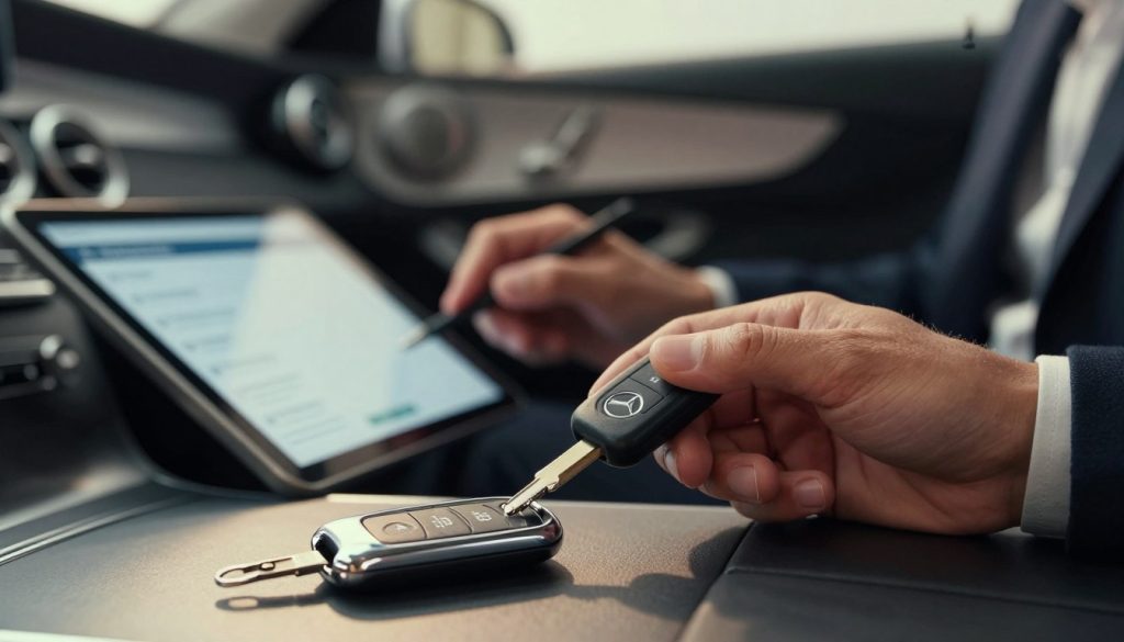 mercedes sleutel inleren