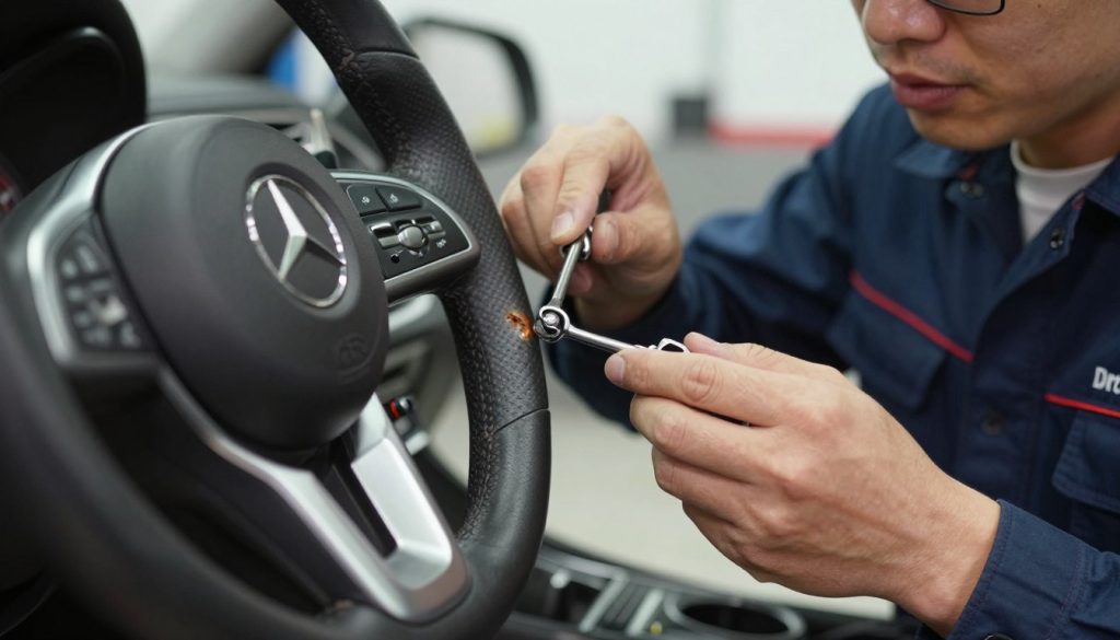 mercedes stuurkolom defect